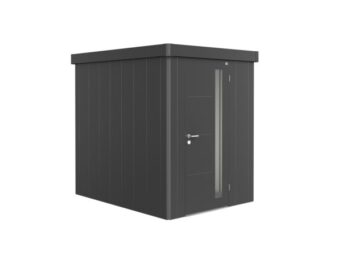KOVINSKA VRTNA HIKA BIOHORT 180X236X222 CM NEO 2A STANDARD VRATA TEMNO SIVA